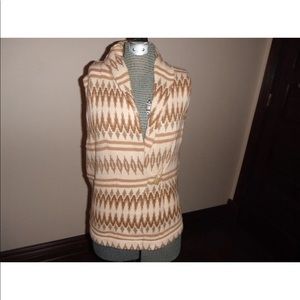 Chaps Nordic tribal pullover layering vest beautiful Ralph Lauren style & soft